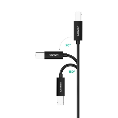 Ugreen US241 USB-C 2.0 - USB-B Kabelis 1 m - Juodas 1