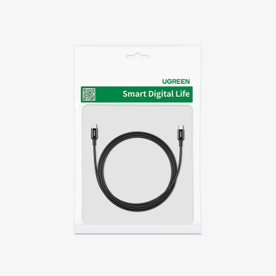 Ugreen US300 USB-C / USB-C 480Mb/s 5A 2m Kabelis - Juodas 4