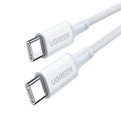 Ugreen US557 USB-C / USB-C PD Kabelis 100W 1m - baltas