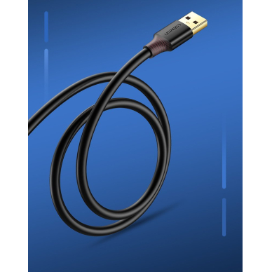 USB Kabelis Ugreen 3.0 (female) - USB 3.0 (male) cable extension cord 1,5 m Juodas (US129 30126) 2