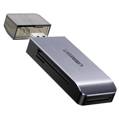 Ugreen USB 3.0 SD / micro SD kortelės skaitytuvas pilkas (50541) 5