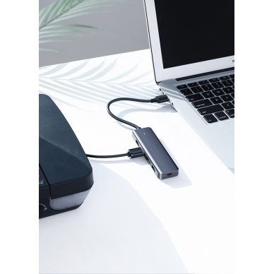 USB Kabelis Ugreen - 4x USB 3.2 Gen 1 HUB with micro USB power port gray (CM219 50985) 20