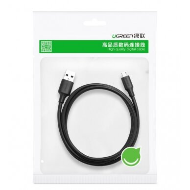 USB Kabelis Ugreen - micro USB data charging cable2,4 A 480 Mbps 1,5 m Juodas (US289 60137) 4