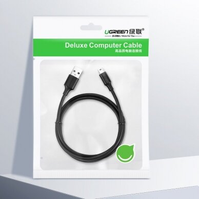 USB Kabelis Ugreen - mini USB cable 480 Mbps 3 m Juodas (US132 10386) 26