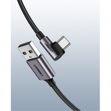 USB Kabelis Ugreen - USB Type C kabelis 1m 3A pilkas (50941) 10