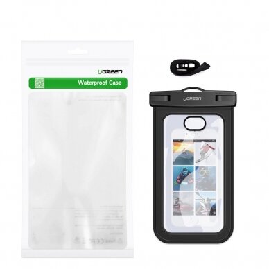 Ugreen Waterproof Phone Case Ipx8 6,0'' Black (50919 Lp186) 6