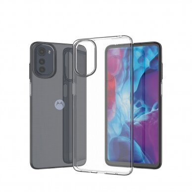 Dėklas Ultra Clear 0.5mm case for Motorola Moto E32 Skaidrus 3