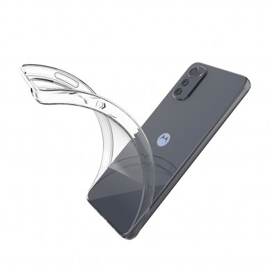 Dėklas Ultra Clear 0.5mm case for Motorola Moto E32 Skaidrus 7