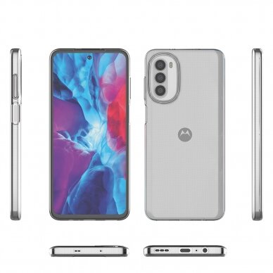 Dėklas Ultra Clear 0.5mm case for Motorola Moto G82 5G / Moto G52 Skaidrus 2