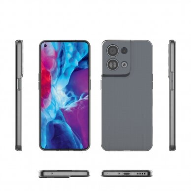 Dėklas Ultra Clear 0.5mm case for Oppo Reno 8 Pro Skaidrus 2