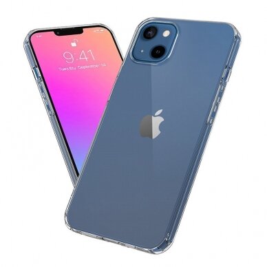 Dėklas Ultra Clear 0.5mm Case Gel TPU iPhone 13 Pro permatomas 2