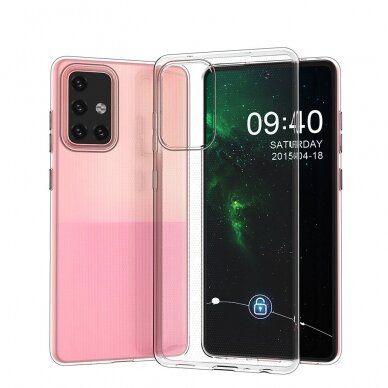 Dėklas Ultra Clear 0.5mm Case Gel TPU Samsung Galaxy A72 skaidrus 7