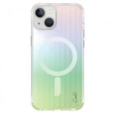 Uniq Dėklas Coehl Linear iPhone 15 6.1  Magnetic Charging opal/iridescent