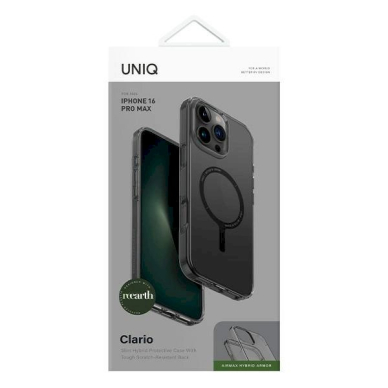 Uniq Dėklas Clario iPhone 16 Pro Max 6.9 Magclick Charging smoke 3