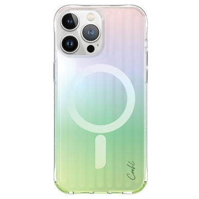 Uniq Dėklas Coehl Linear iPhone 15 Pro 6.1  Magnetic Charging opal/iridescent