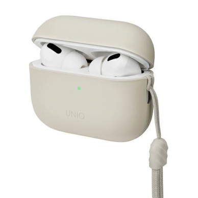 Dėklas ausinėms Uniq Lino AirPods Pro 2 gen Smėlinis 1