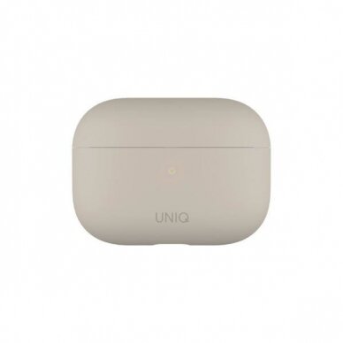 Dėklas ausinėms Uniq Lino AirPods Pro Smėlinis 1