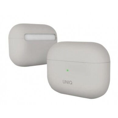 Dėklas ausinėms Uniq Lino AirPods Pro Smėlinis 3