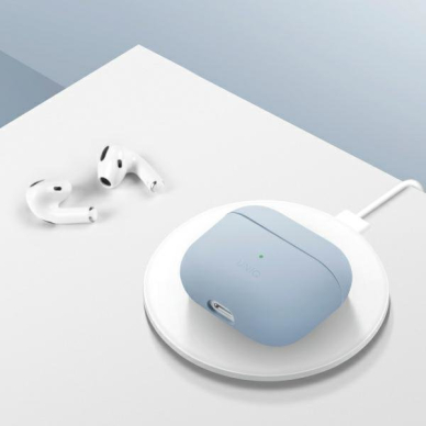 Dėklas ausinėms Uniq case Lino AirPods Pro Mėlynas 10