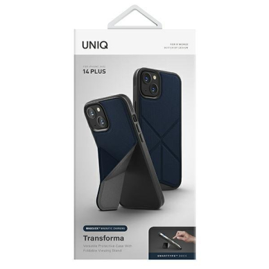 Dėklas Uniq case Transforma iPhone 14 Plus Magclick Charging Mėlynas 13