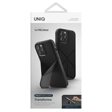 Dėklas Uniq case Transforma iPhone 14 Pro Max Magclick Charging Juodas 13