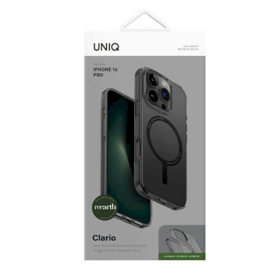 Uniq Clario Dėklas iPhone 16 Pro 6.3 Magclick Charging smoke/smoke 3