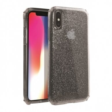 UNIQ Clarion Tinsel apsauginis dėklas iPhone XS Max juodas