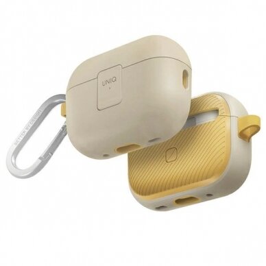 Uniq Clyde Lock Dėklas AirPods Pro 2 (2022/2023) - beige Geltonas