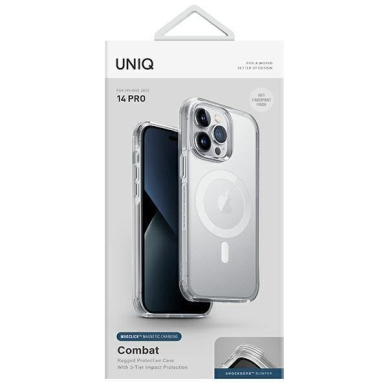 Dėklas Uniq Combat case iPhone 14 Pro Skaidrus 1