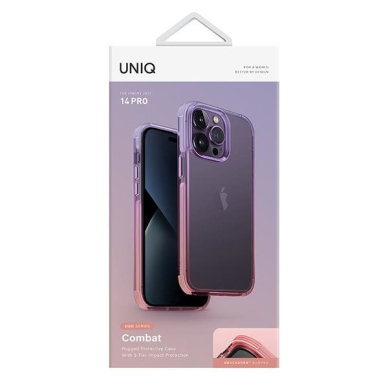 Dėklas Uniq Combat Duo case iPhone 14 Pro Alyvinis-rožinis 1