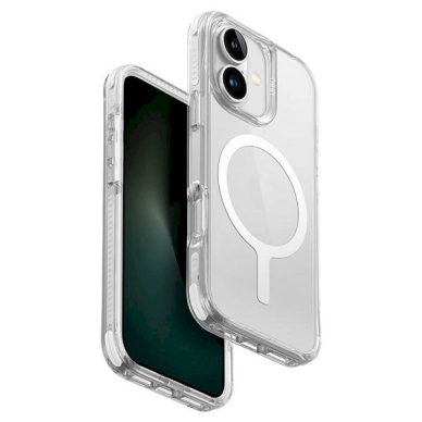 Uniq Combat iPhone 16 6.1 Magclick Charging Dėklas Baltas/lume Baltas