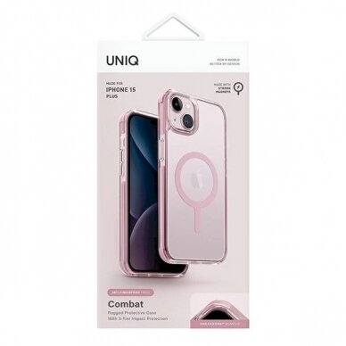 Dėklas Uniq Combat Magclick ChargingiPhone 15 Plus / 14 Plus - Rožinis 1