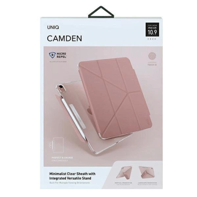 UNIQ etui Camden iPad Air 10,9" (2020) Rožinis Antimicrobial 8