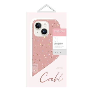 Dėklas UNIQ etui Coehl Terrazzo iPhone 14 Plus Rožinis 4