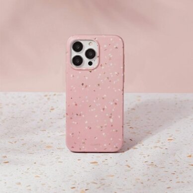 Dėklas UNIQ etui Coehl Terrazzo iPhone 14 Pro Max Rožinis 1