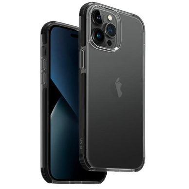 Dėklas UNIQ etui Combat iPhone 14 Pro Max Juodas