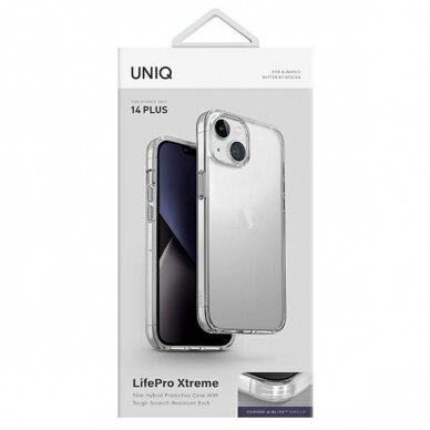 Dėklas UNIQ etui LifePro Xtreme iPhone 14 Plus Skaidrus 6