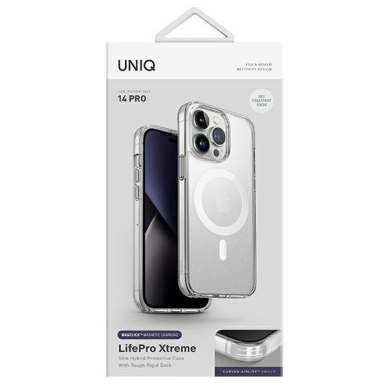 Dėklas UNIQ etui LifePro Xtreme iPhone 14 Pro Skaidrus 3