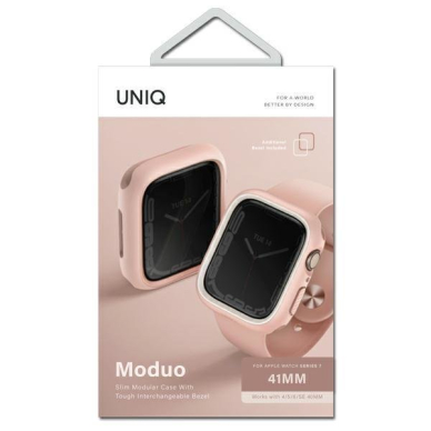 UNIQ dėklas Moduo Apple Watch Series 4/5/6/7/8/9/SE 40/41mm Rožinis 4