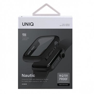 AKCIJA! UNIQ rėmelis Nautic Apple Watch Series 4/5/6/SE 40mm juodas  7