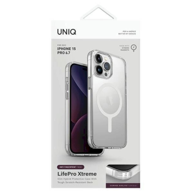 Uniq LifePro Xtreme Magclick Charging case for iPhone 15 Pro Max - Permatomas 1