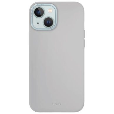 Dėklas Uniq Lino Hue iPhone 15 case 6.1  Magclick Charging light pilkos spalvos 1