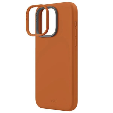 Dėklas Uniq Lino Hue iPhone 15 Pro Max 6.7  case Magclick Charging Oranžinis/sunset Oranžinis 2