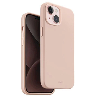 Uniq Lino Hue Magclick Charging case for iPhone 15 - Rožinis