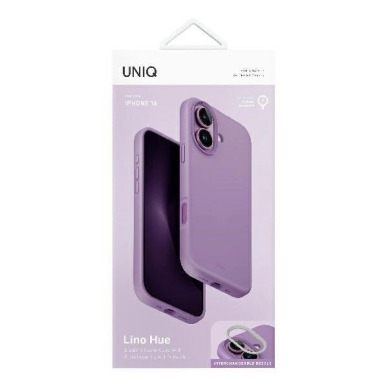 Uniq Lino Hue Magclick Charging Dėklas iPhone 16 - rožinis 6