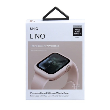 UNIQ Lino protective case skirta Watch SE/6/5/4 44mm rožinis 3