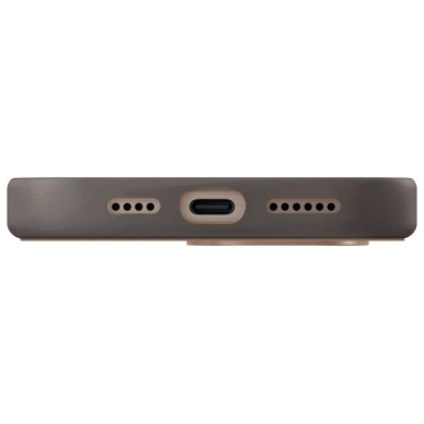 Uniq Lyden DS iPhone 16 Pro 6.3 Magclick Charging Dėklas brown-pilkas/flint pilkas 3