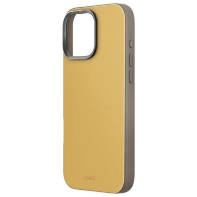 Uniq Lyden DS iPhone 16 Pro 6.3 Magclick Charging Dėklas yellow-pilkas/yellow-pilkas 2