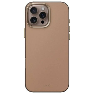 Uniq Lyden DS iPhone 16 Pro Max 6.9 Magclick Charging Dėklas brown-pilkas/flint pilkas 1