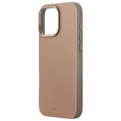 Uniq Lyden DS iPhone 16 Pro Max 6.9 Magclick Charging Dėklas brown-pilkas/flint pilkas 2